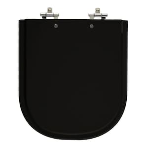 Assento Sanitário Vogue Plus Ébano (Preto) Tampa para Vaso Deca em Madeira Laqueada