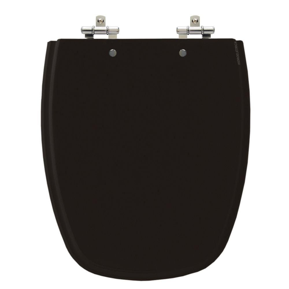 Assento Sanitário Monte Carlo Ébano (Preto) Tampa Para Vaso Deca de Madeira Laqueada