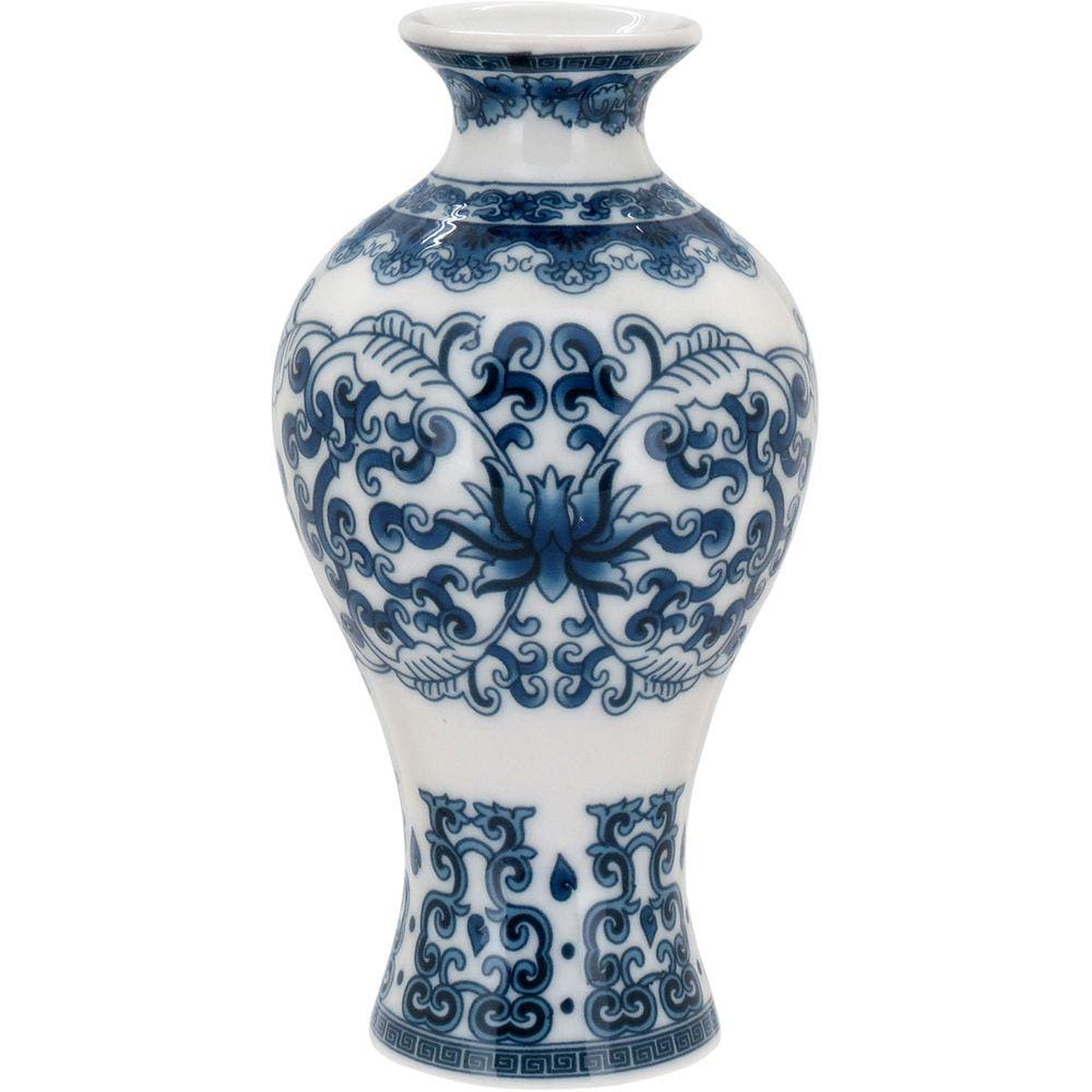 VASO 14x8x8cm CERÂMICA AZUL