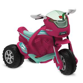 Moto Eletrica Infantil Gp Raptor Super Girl Rosa 6v