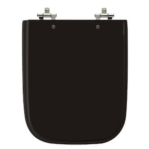 Assento Sanitário Tivoli Premium Ebony (Preto) Tampa para Vaso Ideal Standard de Madeira Laqueada