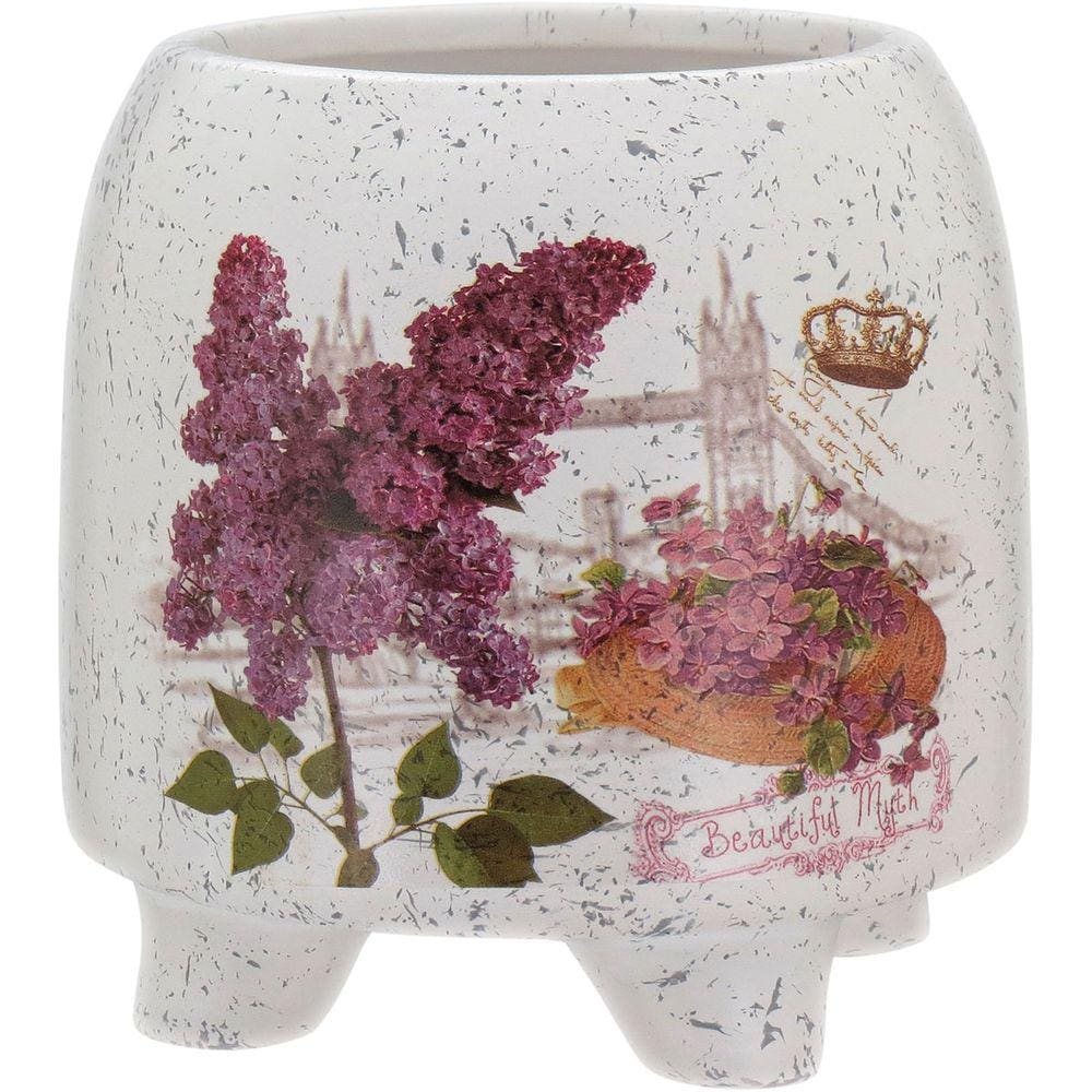 CACHEPÔ 9x9x9cm CERÂMICA COLOR