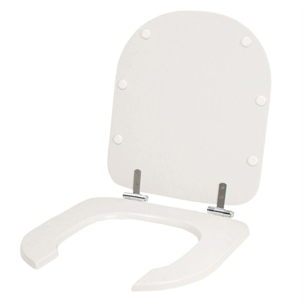 Assento Laqueado Vogue Plus Conforto Branco Tampa para Vaso Deca em Mdf