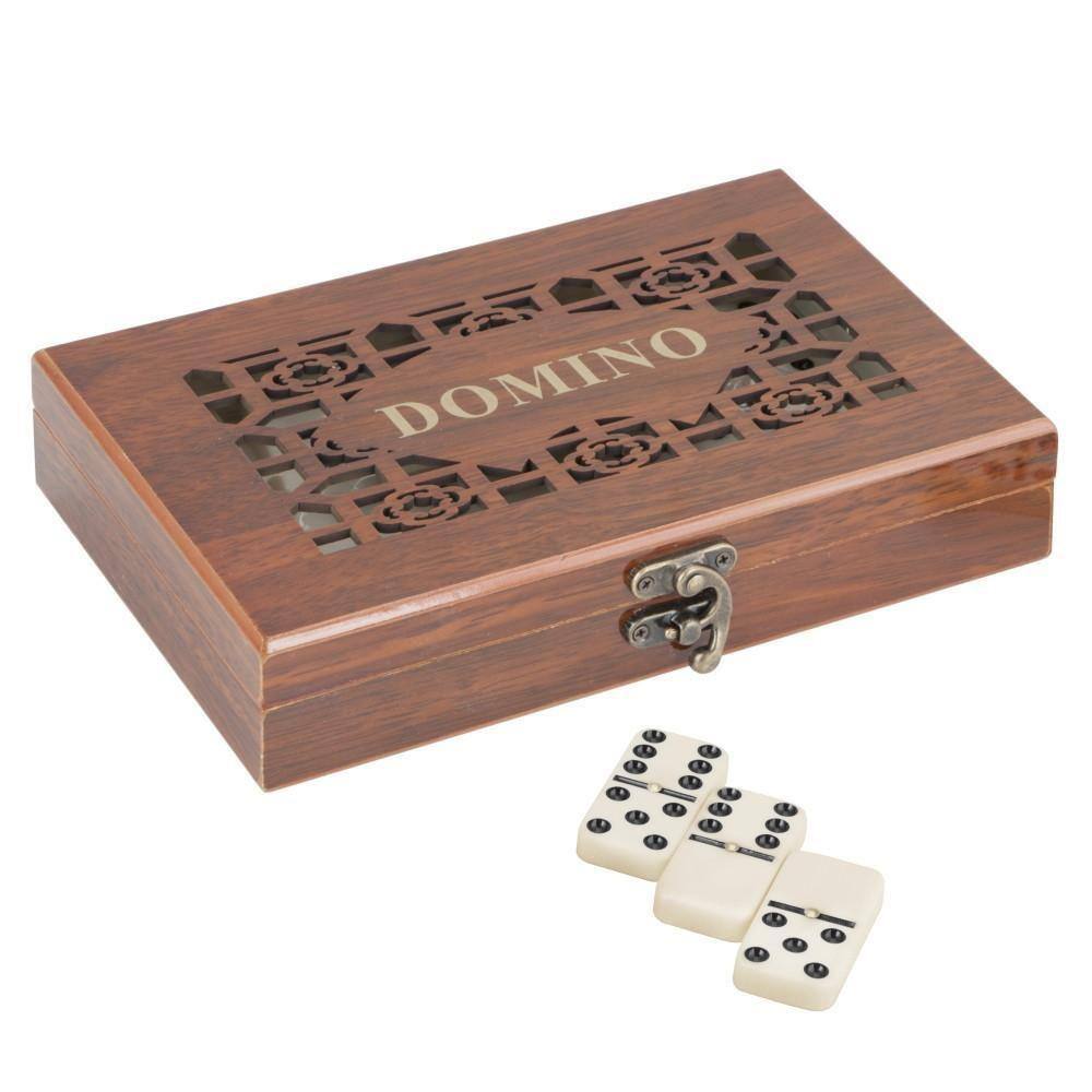 Jogo de Domino na Lata - Caixa de Metal Super Luxo - Domino Osso