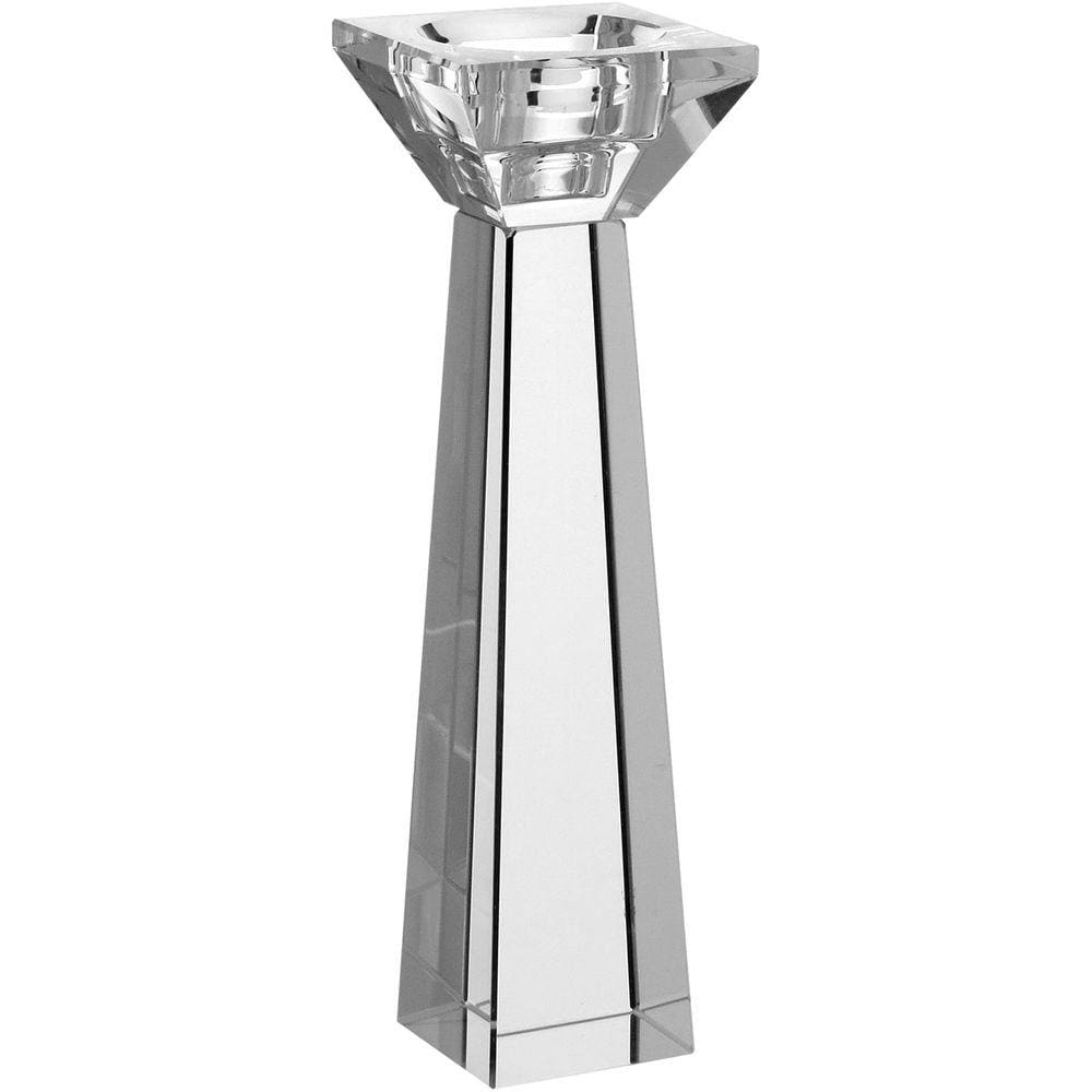 CASTIÇAL 21x6x6cm CRISTAL TRANSP