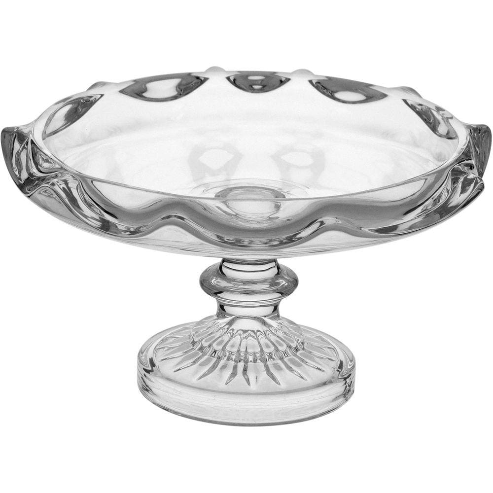 CANCAN CENTRO MESA 11x19x19cm VIDRO TRANSP COM PÉ