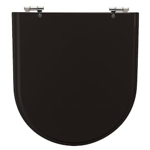 Assento Sanitário Calypso Preto Tampa para Vaso Incepa de Madeira Laqueada