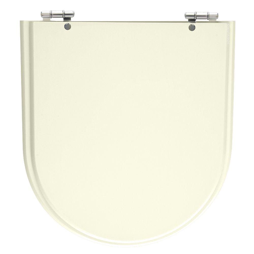 Assento Sanitário Calypso Biscuit (Bege Claro) Tampa para Vaso Incepa de Madeira Laqueada