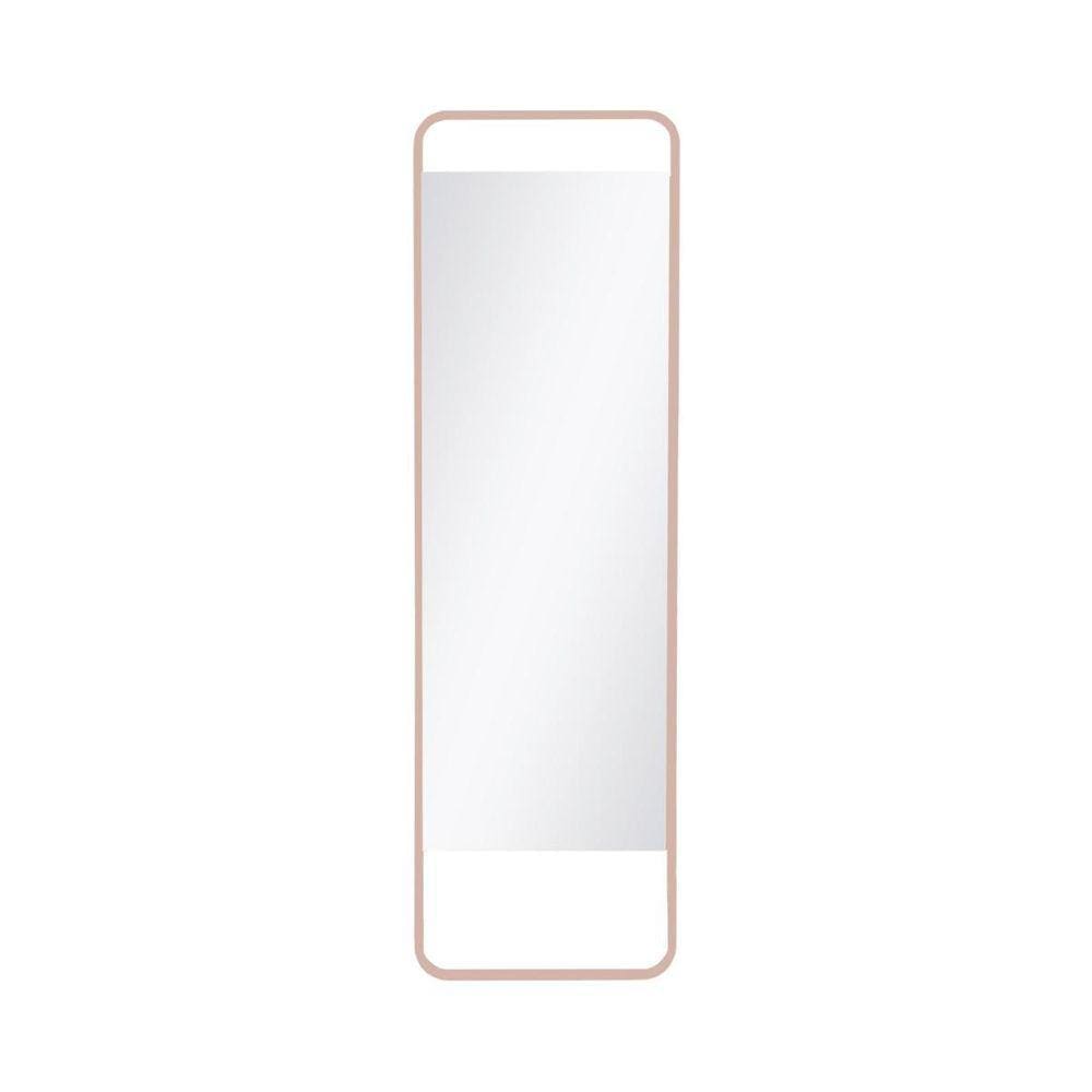 Espelho Decorativo Chão Reto Fit Moka / Nude 150X43Cm