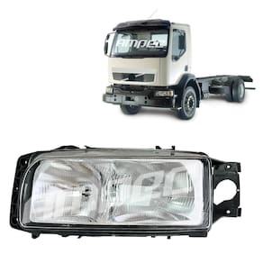 Farol Principal Deitado Compatível Volvo Vm 17 23 Esquerdo