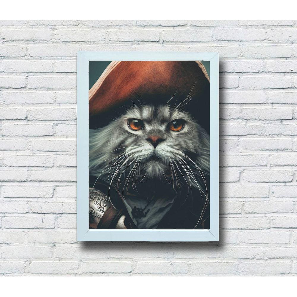 Quadro Decorativo MDF Gato Pirata