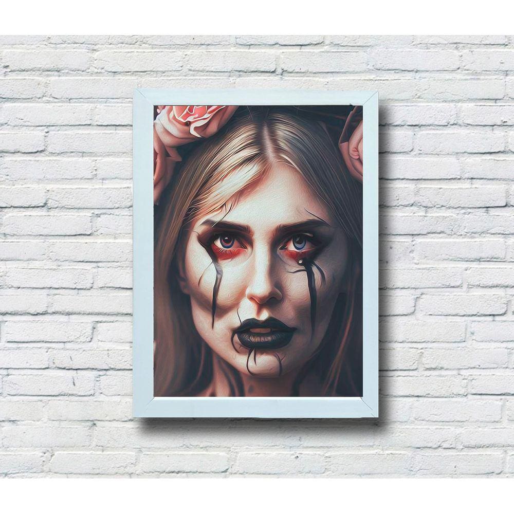 Quadro Decorativo MDF Girl Face