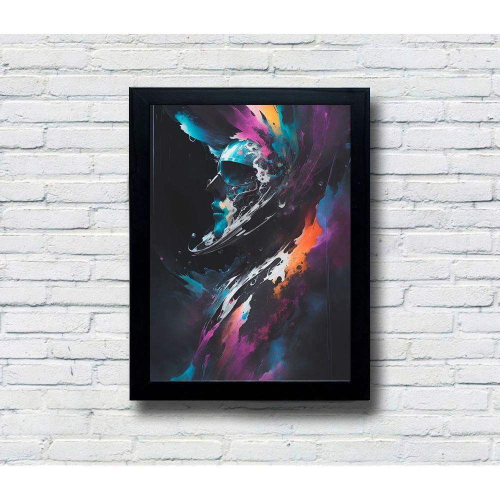 Quadro Decorativo MDF Cores Abstratas