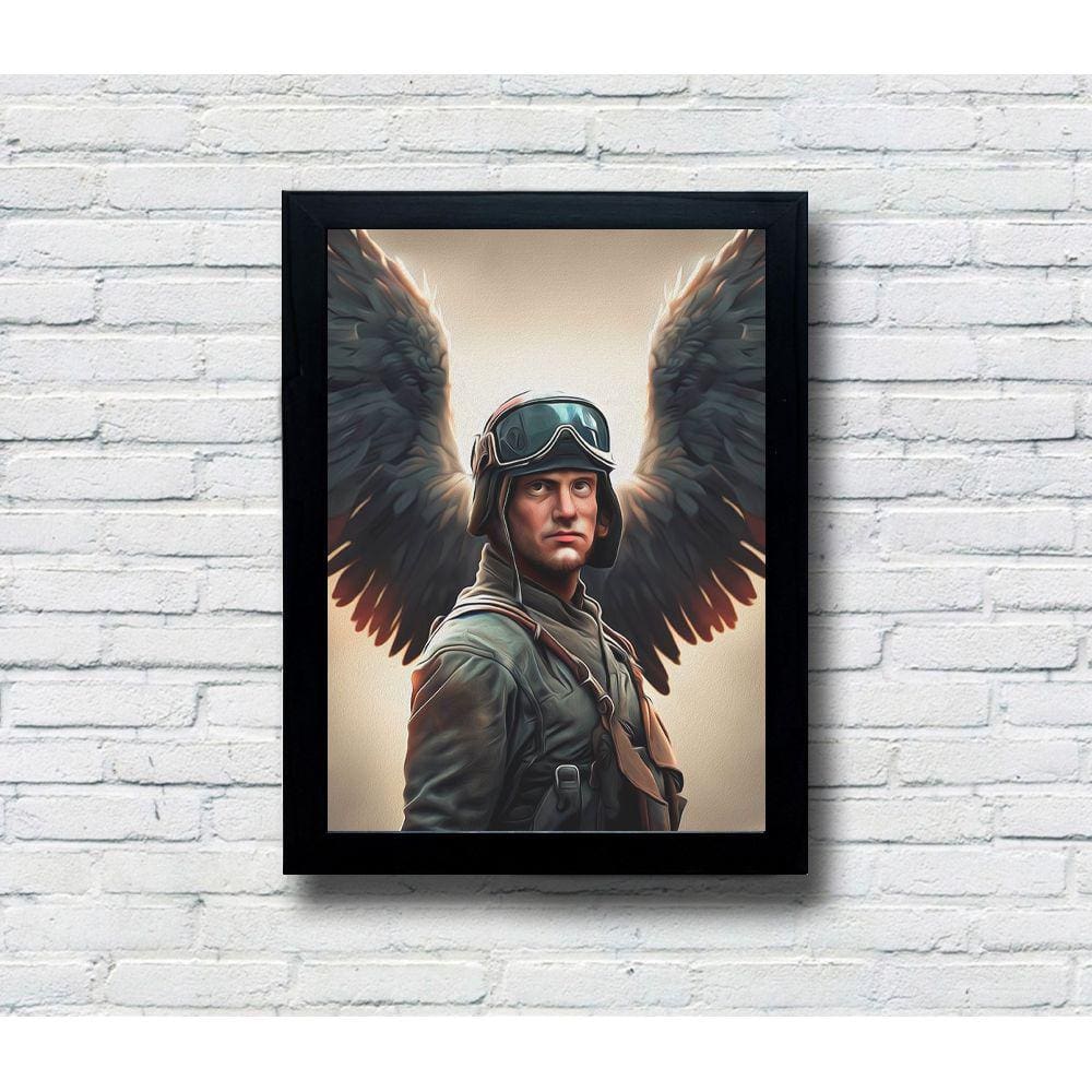 Quadro Decorativo MDF Piloto Águia