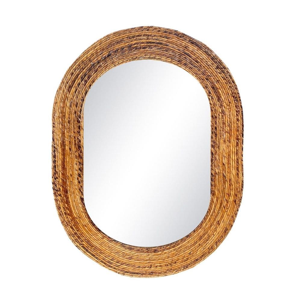 Espelho Decorativo Corda Bananeira 60X80Cm Oblongo