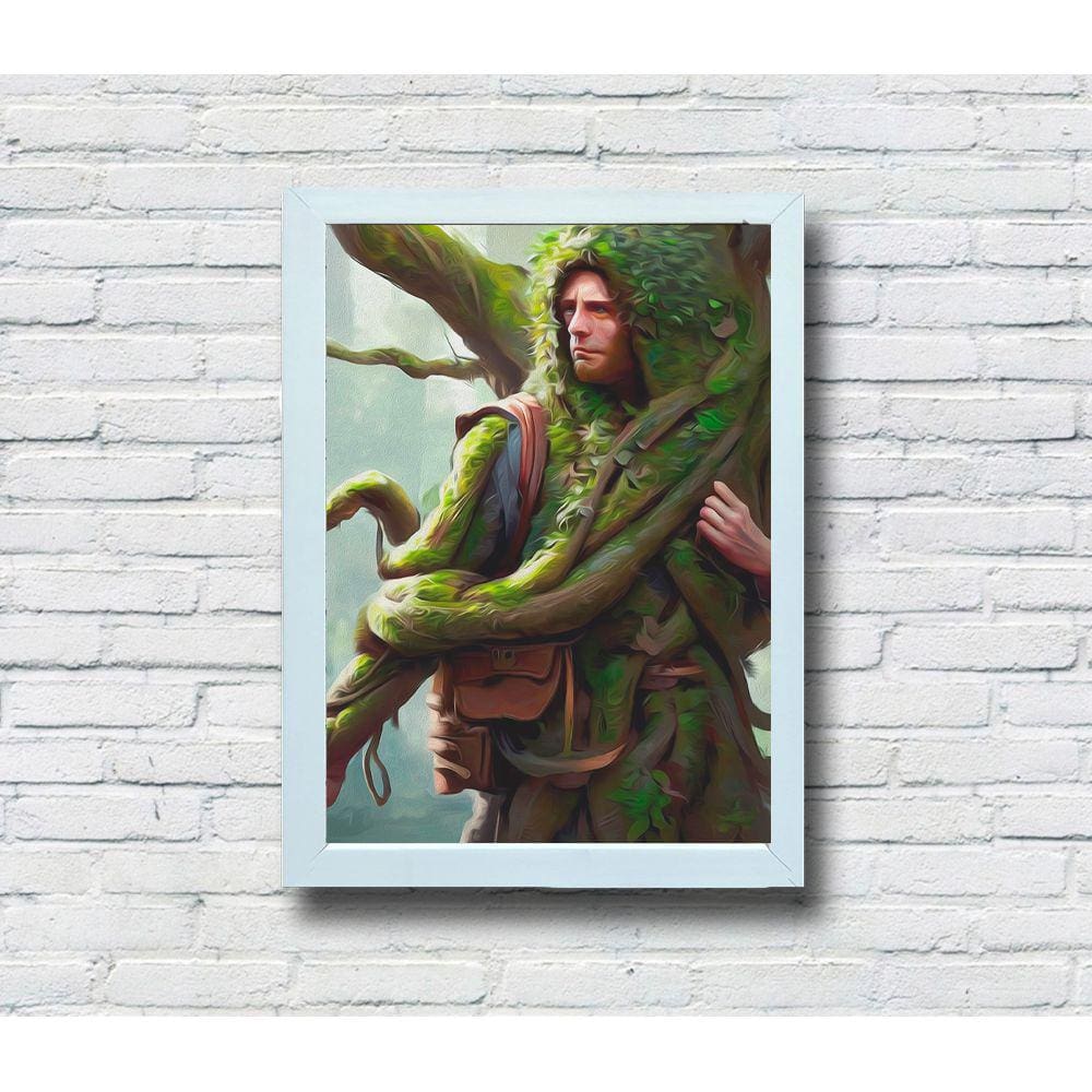Quadro Decorativo MDF Homem Arvore