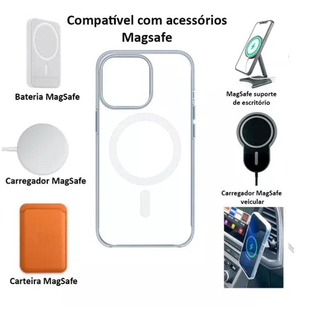 Capa Capinha MagSafe Magnetica Antishock P/ Iiphone 14 Normal