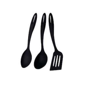 Jogo De Utensílios Ability Em Nylon Preto 3 Peças - Tramontina 25199011