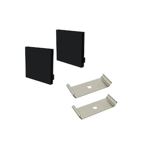 Kit Acessórios Taschibra Para Perfil Sobrepor 3,5x4,5cm Spire 35 Preto