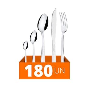 Faqueiro Búzios Com 180 Peças Totalmente Em Aço Inox Ibag - Tramontina