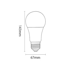 10 Lâmpadas Led Tkl 90 15w - Taschibra 6500k (branca)
