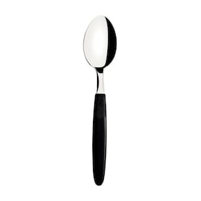 Kit - 6 Colheres De Mesa Ipanema Com Lâmina Em Aço Inox Cabo Preto Cptop - Tramontina 23363400