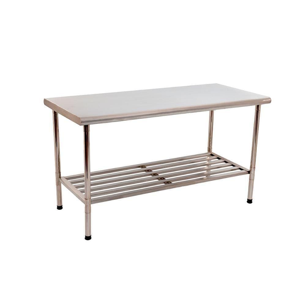 Mesa Bancada Apoio 1,90l X 0,70p X 0,90a Total Inox 430 Desmontável Multiuso - Imeca