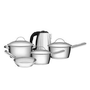 Conjunto De Panelas Allegra Inox 4 Peças E Chaleira Elétrica Ech01 1,8l 220v - Eos 220v