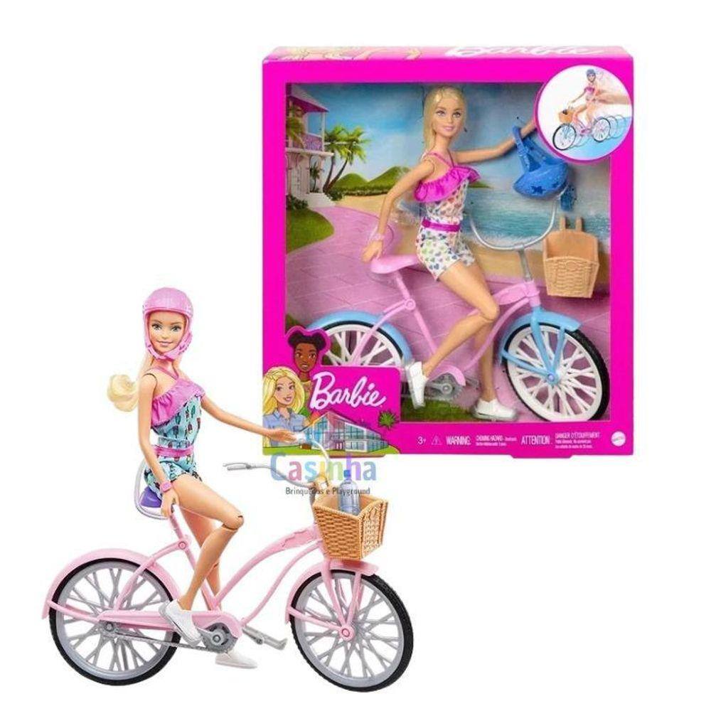 Boneca Barbie Ciclista com Bicicleta - Mattel