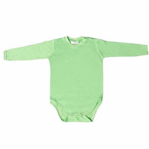 Body Manga Longa Mini Mix GBaby Cor Verde - M