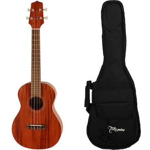 Ukulele Tenor Takamine EGUT1 Elétrico Mahogany com Capa Bag
