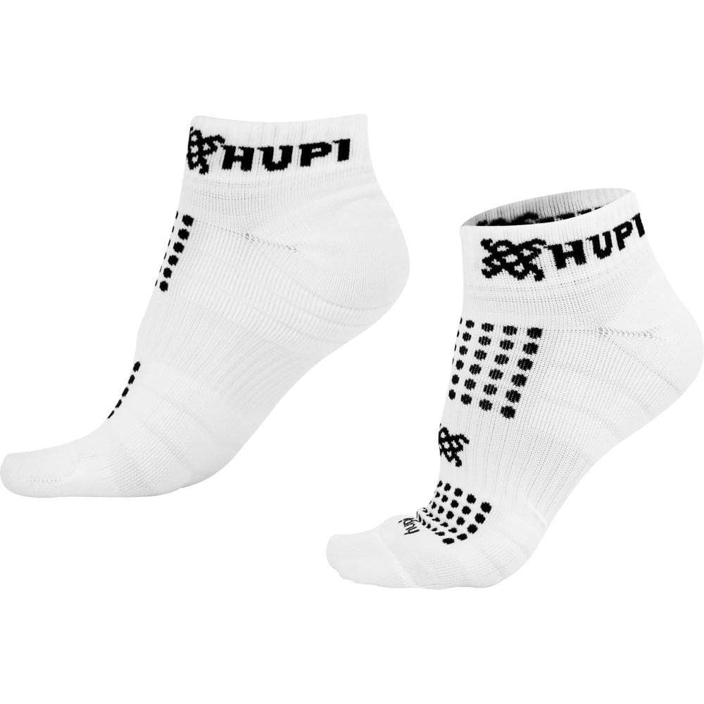 Meia Curta para Corrida HUPI Running Pro Branco - Tamanho Plus 42-46