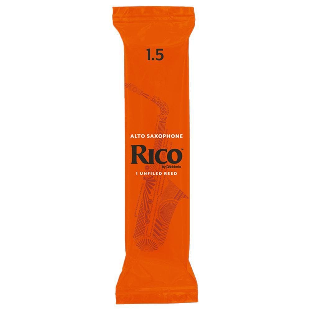 Palheta Sax Alto Rico RJA0120 1,5 Iniciante