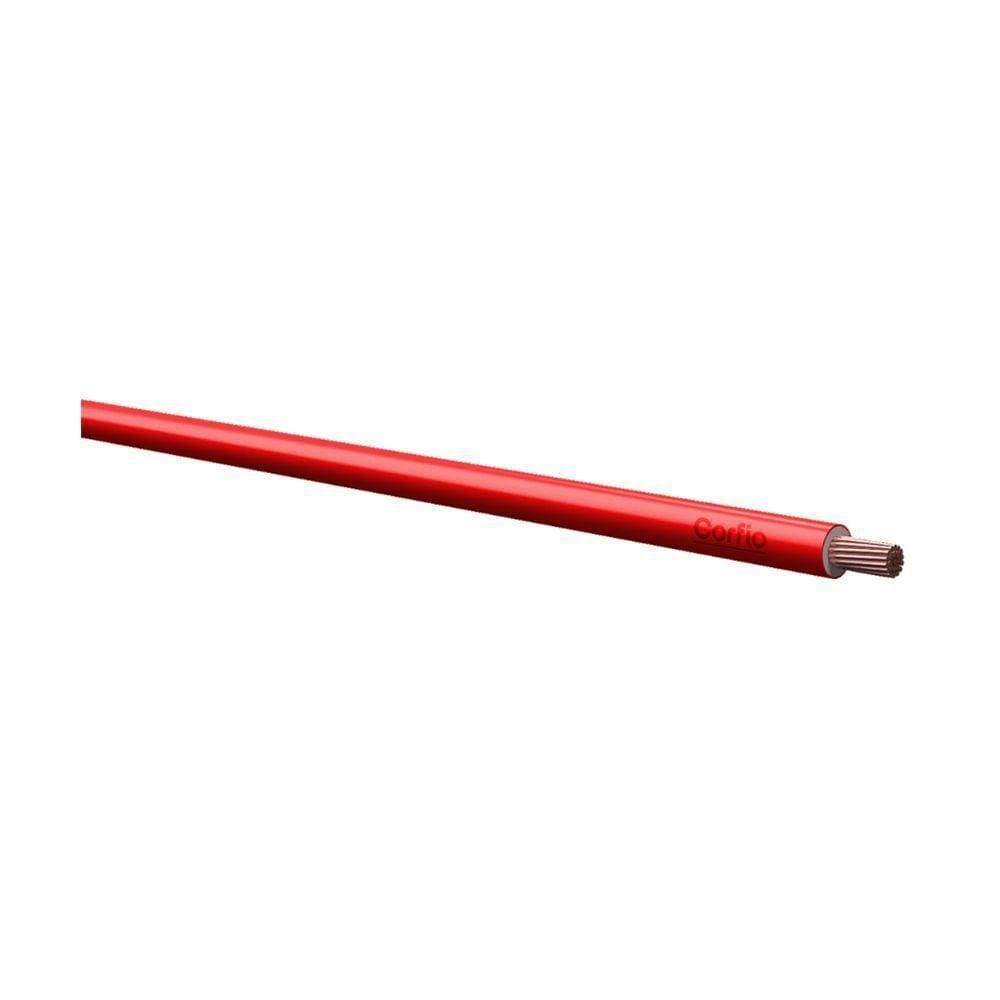Fio De Cobre Flexível 2,5mm2 - Corfio Vermelho - 100m (rolo)