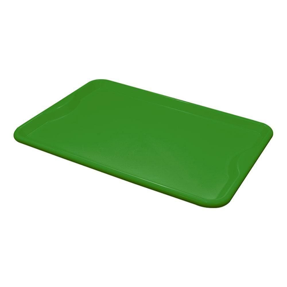 Conjunto 3 Bandejas Plásticas Self-service Refeição 48 X 32,5 X 2 Br-100 Verde - Della Plast