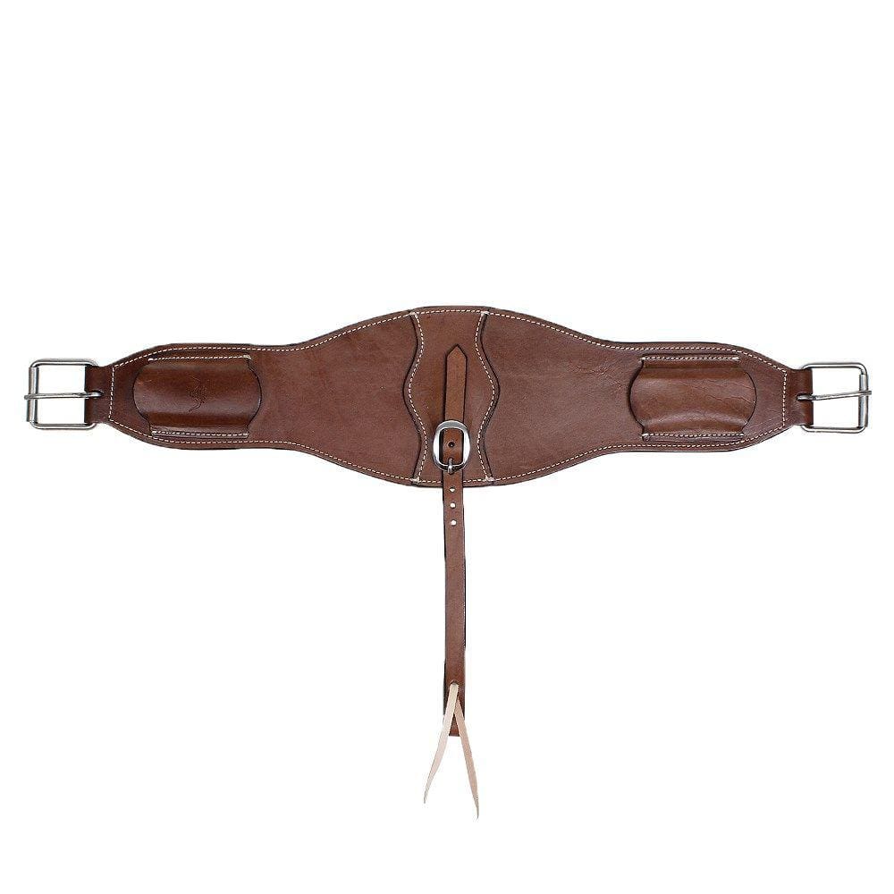 Barrigueira Larga de Couro Marrom Rodeo West 31991