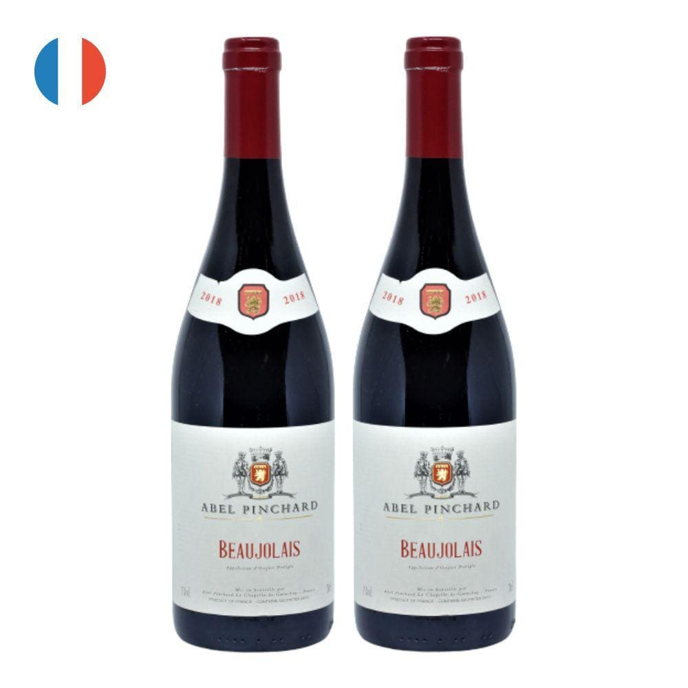 Kit 2 Vinhos Beaujolais Villages Rouge Tinto França 750ml