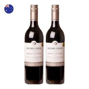 Kit 2 Vinhos Jacobs Creek Cabernet Sauvignon Tïnto Austrália 750ml