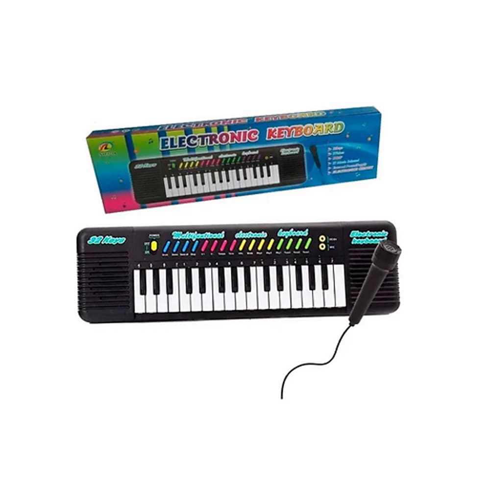 Brinquedo Infantil Teclado Musical C Microfone Educativo DM - Loja