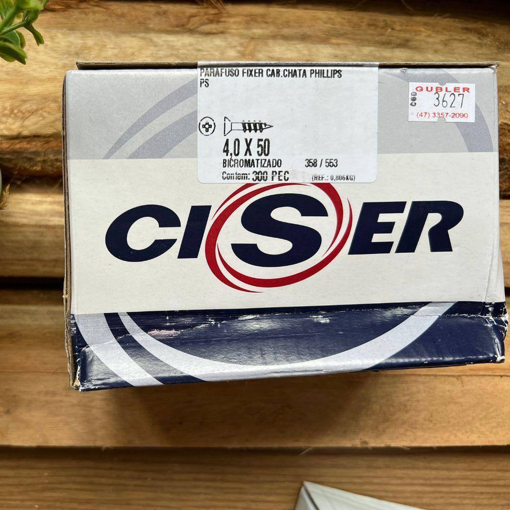 Parafuso Fixer Chato Phillips - Ciser 4,0x50 - 300 Peças