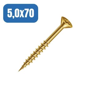 Parafuso Fixer Chato Phillips - Ciser 5,0x70 - 100 Peças