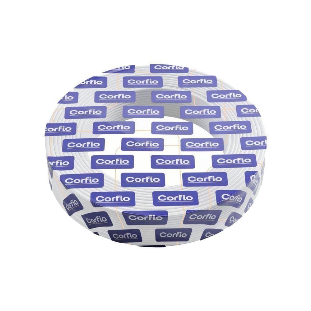 Fio De Cobre Flexível 10,0mm2 - Corfio Branco - 100m (rolo)