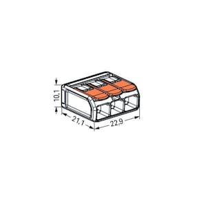12 Conectores Automático 221-613 Até 6,0mm 3 Polos 41a - Wago