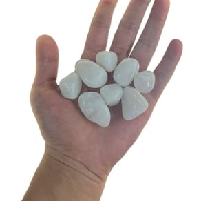 Pedra Rolada Cristal Quartzo Branco Leitoso 2 a 3 cm 200g