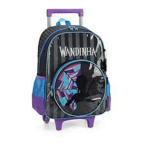 Mochila de Rodinhas Luxcel Sem Alça Wandinha Preto