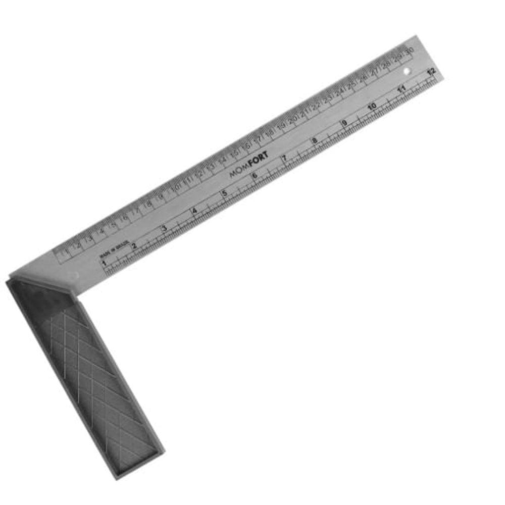 Esquadro 12"" 30cm Cabo de Pvc Momfort