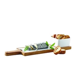 Jogo Para Queijo Porcelana 37cm 3 Peças Hauskraft Pcln-019