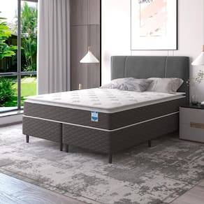 Cama Box Casal King Molas Ensacadas Individualmente 193x203 Pillow Top Bertha Umaflex