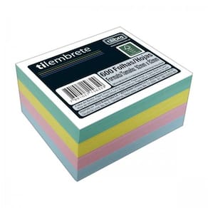 Bloco de Anotações TILIBRA Tilembrete 600 Folhas 4 Cores