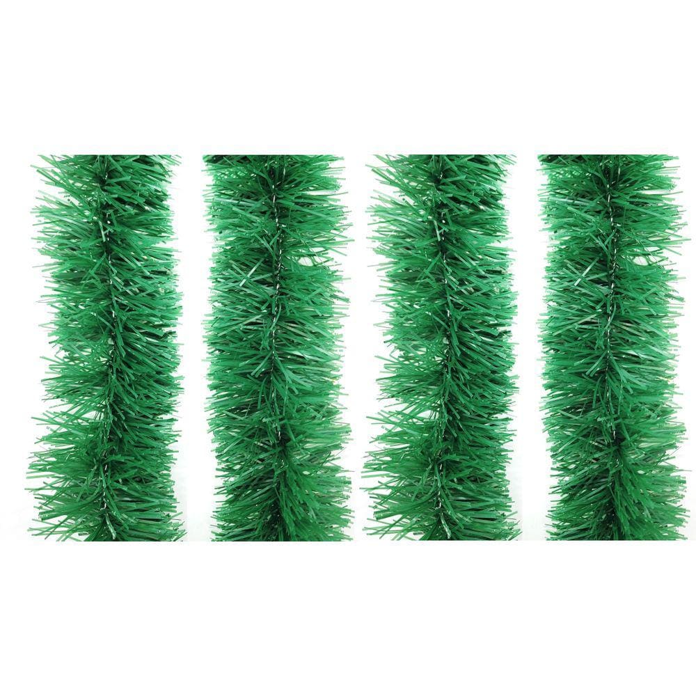 Kit 4 Festão De Natal Verde Opaco 9cm x 2m Total 8 metros - Master Christmas